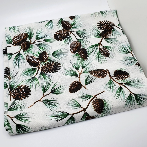 Womens Handmade Infinity Scarf Pinecone Silver Shimmer - Picture 4 of 6